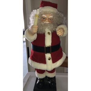 Vintage Merry-On-Ettes Santa Claus 24" Christmas Animated Illuminated Light Up